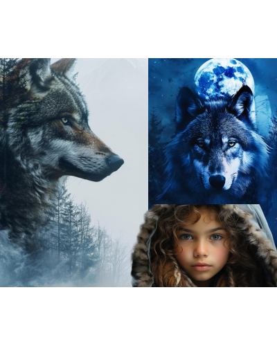 TOPGAL - SmallSet-COCO24016 - vlk inteligentnej múdrosti - školský set pre chlapcov s tajomstvom inteligencie v plachosti