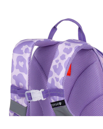 TOPGAL🐱🦋💜fialový škôlkarsky batôžtek s roztomilým mačiatkom, motýlikom a brmbolcom – kúzelný svet pre malé princezné🐱🦋💜