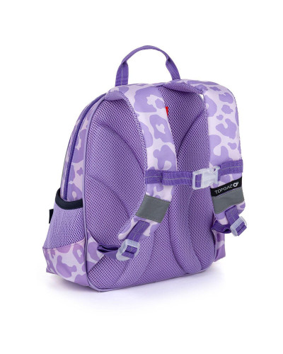 TOPGAL🐱🦋💜fialový škôlkarsky batôžtek s roztomilým mačiatkom, motýlikom a brmbolcom – kúzelný svet pre malé princezné🐱🦋💜