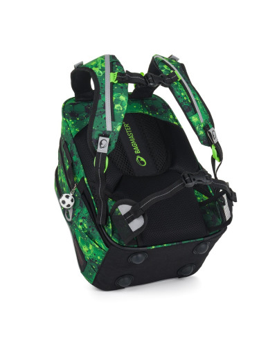 Bagmaster🌟školský set pre malých futbalových hrdinov – batoh, peračník a vrecko v motíve „Zeleň futbalu“ ⚽🌿