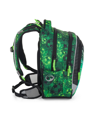 Bagmaster🌟školský set pre malých futbalových hrdinov – batoh, peračník a vrecko v motíve „Zeleň futbalu“ ⚽🌿