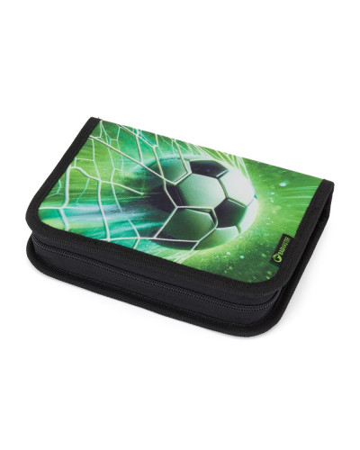 Bagmaster🌟školský set pre malých futbalových hrdinov – batoh, peračník a vrecko v motíve „Zeleň futbalu“ ⚽🌿