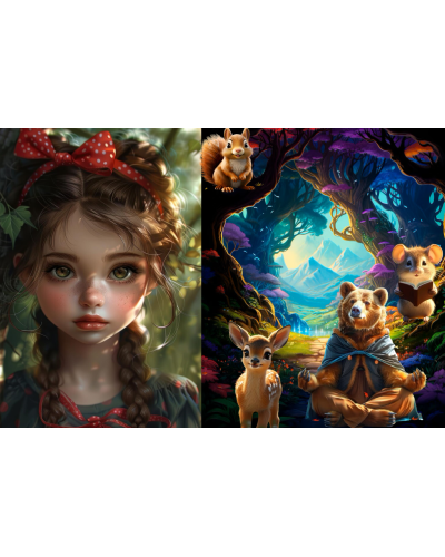 TOPGAL - ENDY 24005 - školský batoh - lesné kamarátky - srnka, veverička, medvedík, myška - cesta múdrosti pre malé srdiečka