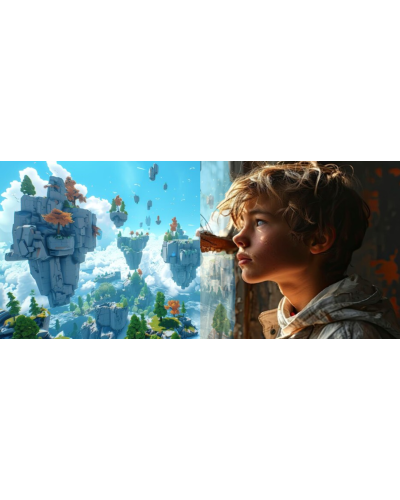 TOPGAL 🎮✨ ELLY 19014 🎮✨ školský batoh - zdolaj svet blokov - pre malých staviteľov s počítačovou víziou