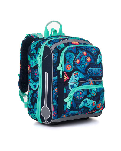 TOPGAL 🎮 BEBE 25012 🎮✨ ovládni hru svojich vedomostí – školský batoh ako tvoja konzola múdrosti 🕹️📚