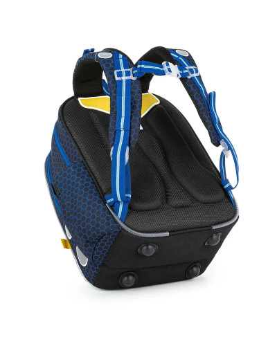 TOPGAL 🌟⚽✨ SmallSet - ENDY22016 🌟⚽✨ modrá futbalová eufória - chlapčenský školský set so štýlom a loptou nad hlavou