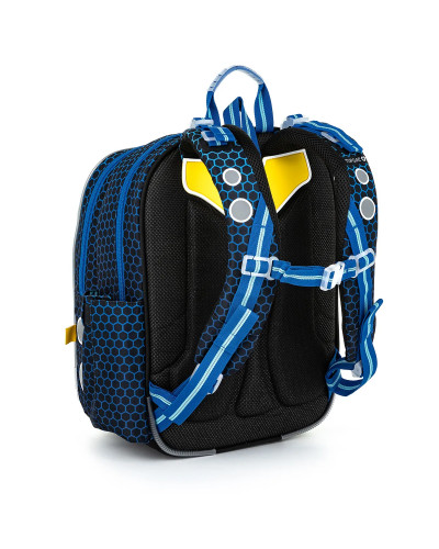 TOPGAL 🌟⚽✨ SmallSet - ENDY22016 🌟⚽✨ modrá futbalová eufória - chlapčenský školský set so štýlom a loptou nad hlavou