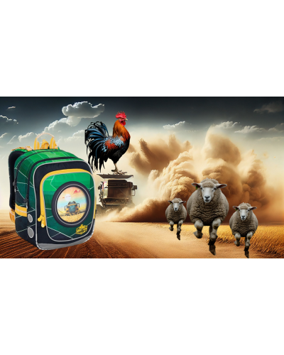 TOPGAL 🌾✨ ENDY 23015 🌾✨ batoh, čo orie brázdy vedomostí – štýl, luxus a precíznosť ako na najlepšom poli učenia ✨🌾