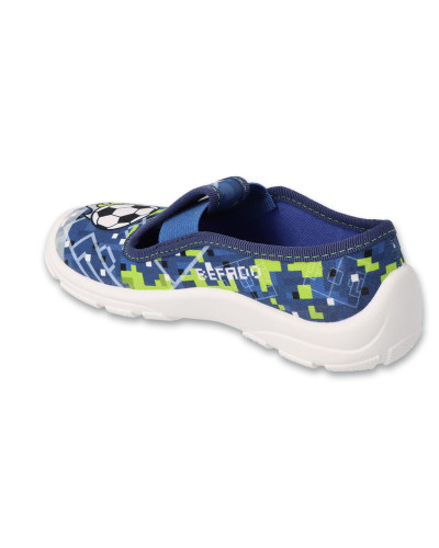 BEFADO ⚽🌊futbalová vlna radosti – chlapčenské papučky pre štýlový štart a pohodlné kroky za gólmi