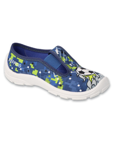 BEFADO ⚽🌊futbalová vlna radosti – chlapčenské papučky pre štýlový štart a pohodlné kroky za gólmi