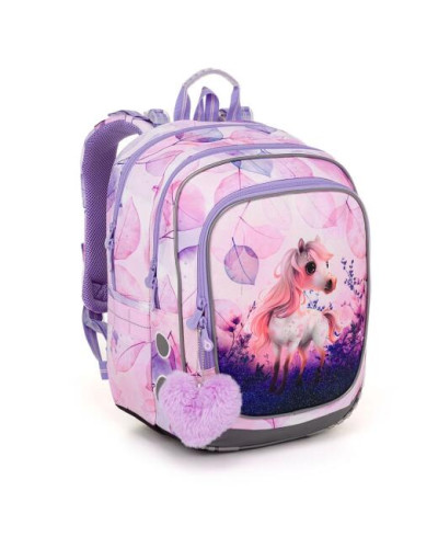 TOPGAL 💜 koníkove fialky 💜 školský batoh v odtieni snov, kde jemnosť fialových lupienkov objíma detskú fantáziu 🦄💜✨