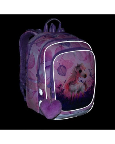 TOPGAL 💜 koníkove fialky 💜 školský batoh v odtieni snov, kde jemnosť fialových lupienkov objíma detskú fantáziu 🦄💜✨