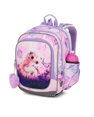 TOPGAL 💜 koníkove fialky 💜 školský batoh v odtieni snov, kde jemnosť fialových lupienkov objíma detskú fantáziu 🦄💜✨