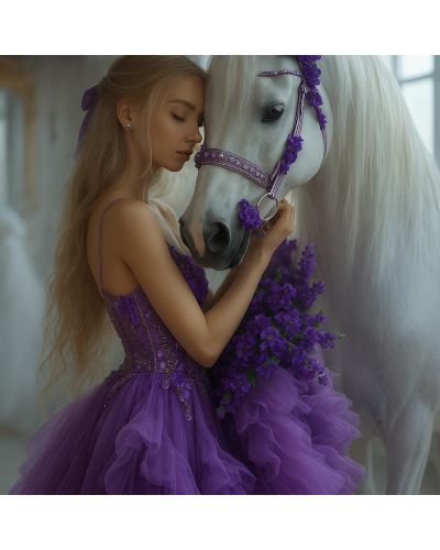 TOPGAL 💜 koníkove fialky 💜 školský batoh v odtieni snov, kde jemnosť fialových lupienkov objíma detskú fantáziu 🦄💜✨