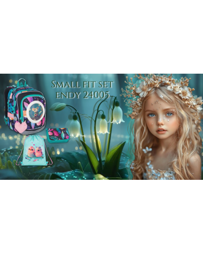 TOPGAL ❄️🤍SmallFitSet 💙✨ ENDY 24005❄️🤍lesní priatelia v objatí snežienok a jemného svetla fantázie