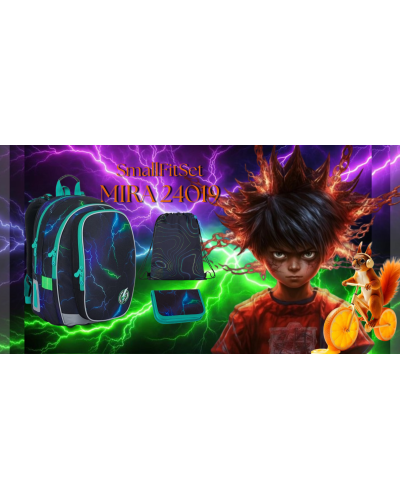 TOPGAL ⚡💚🟣SmallFitSet 🔥 MIRA 24019⚡💚🟣blesky odvahy pre chlapcov, ktorí v sebe nosia iskru poznania a túžbu objavovať svet⚡✨