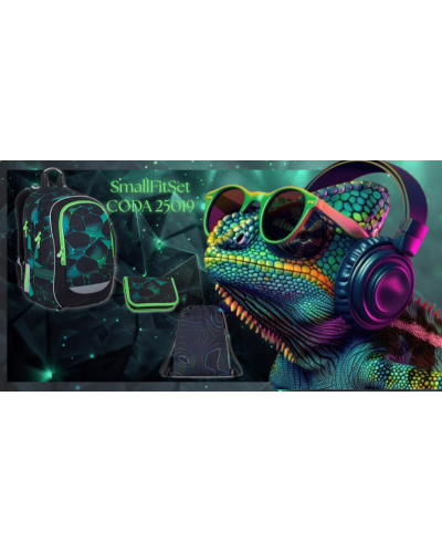 TOPGAL 💚🦎✨Small Fit Set🌟CODA 25019💚🦎✨smaragdové poznanie ukryté v tvare chameleóna, ktorý mení na dobrodružstvo 💚🦎✨