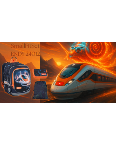 TOPGAL 🚄🔥Small Fit Set ENDY 24012🚄🔥ohnivý vlak poznania, ktorý rozpaľuje fantáziu a odvážne sprevádza cestou školským rokom🚄🔥