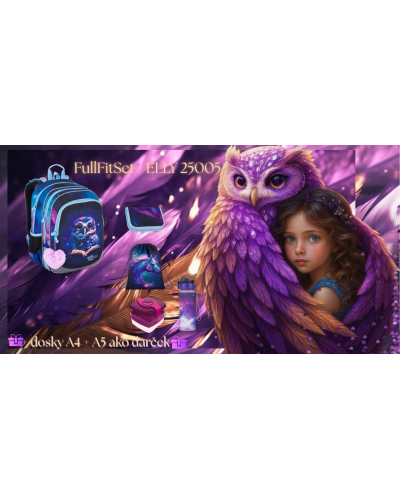 TOPGAL 💜📚FullFitSet🌙ELLY 25005💜📚objatie sovičky a hrejivý dotyk poznania na ceste do veľkej školy💜📚