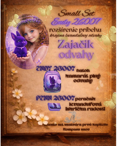 rozprávkový školský set pre dievča Topgal ENDY 26007 zajko odvahy