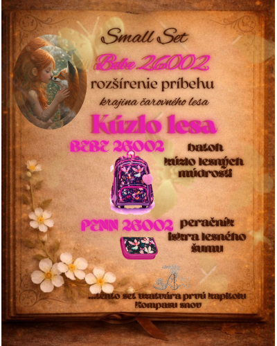 Rozprávkový školský set Kúzlo lesa – kapitola Kompasu snov s dievčatkom a líškou