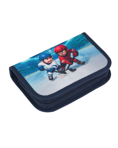 Rozprávkový kompas snov Ľadové vedomosti – školský set COCO 26017 pre chlapca hokejový motív