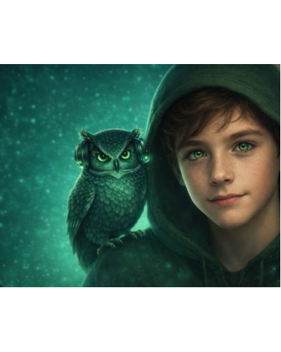 Rozprávkový kompas snov Kyber poznanie – školský set LYNN 26019 pre chlapca digitálny motív