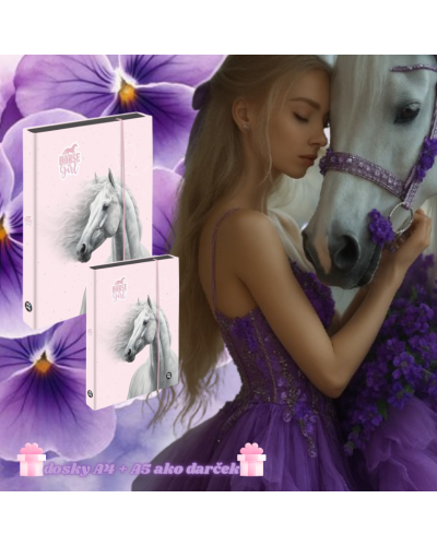 Kvetinová odvaha – dievčenský školský set s batohom Topgal ENDY 25073 a peračníkom s koníkom