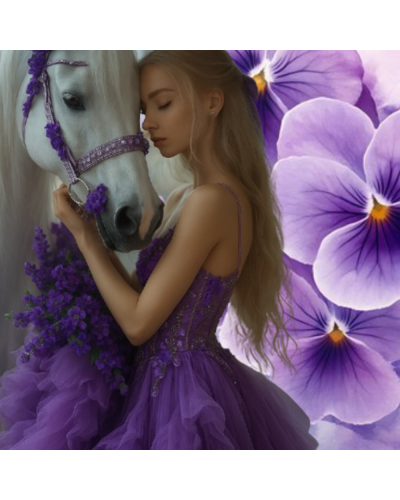 Kvetinová odvaha – dievčenský školský set s batohom Topgal ENDY 25073 a peračníkom s koníkom