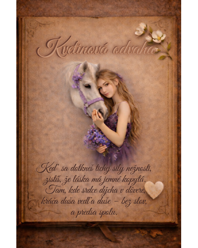 Kvetinová odvaha – dievčenský školský set s batohom Topgal ENDY 25073 a peračníkom s koníkom