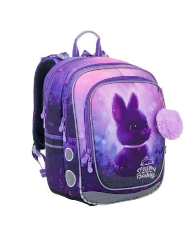 Dievčenský školský set TOPGAL ENDY 26007 Levanduľová princezná – batoh a peračník v jemnom fialovom dizajne