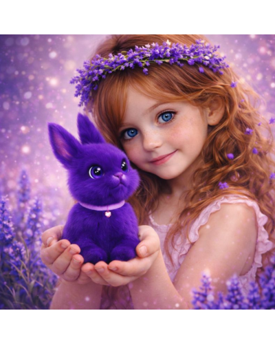 Dievčenský školský set TOPGAL ENDY 26007 Levanduľová princezná – batoh a peračník v jemnom fialovom dizajne