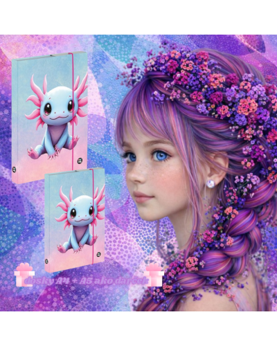 Dievčenský školský set TOPGAL LORI 26009 Perleťová iskra – batoh a peračník v perleťovom dizajne