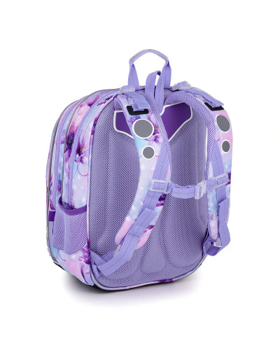 Dievčenský školský set TOPGAL ELLY 24050 Kráľovská iskra – batoh a peračník v jemnom fialovom dizajne