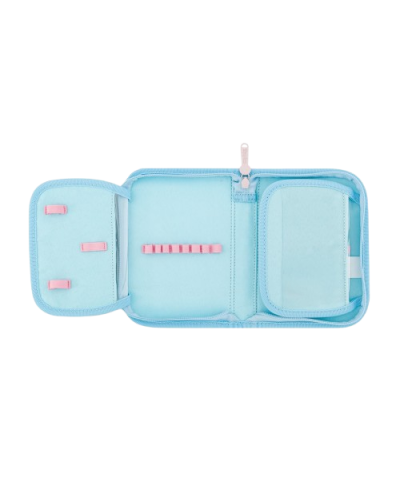 Dievčenský školský set TOPGAL ELLY 24050 Kráľovská iskra – batoh a peračník v jemnom fialovom dizajne