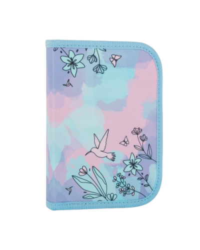 Dievčenský školský set TOPGAL ELLY 24050 Kráľovská iskra – batoh a peračník v jemnom fialovom dizajne