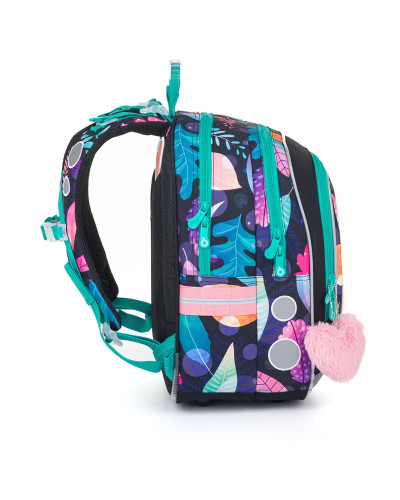 Dievčenský školský set TOPGAL ENDY24005 Horské objatie – batoh a peračník s horským motívom