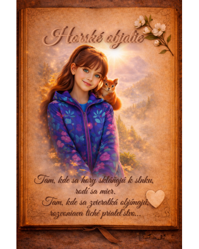 Dievčenský školský set TOPGAL ENDY24005 Horské objatie – batoh a peračník s horským motívom