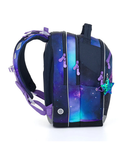 Dievčenský školský set Galaktická princezná TOPGAL COCO24006 s batohom a modelkou v galaktickom štýle