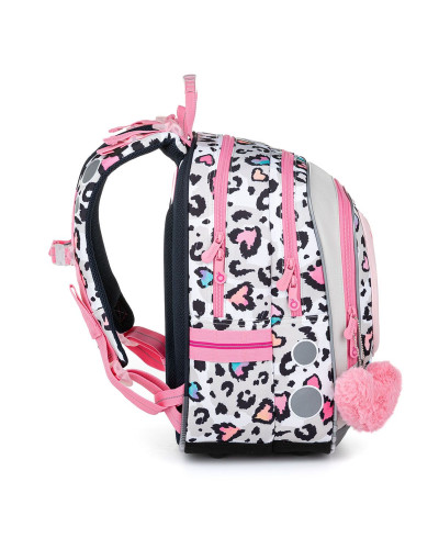 Dievčenský školský set TOPGAL ENDY23037 Mačacia princezná s motívom mačky – batoh a peračník pre prváčku