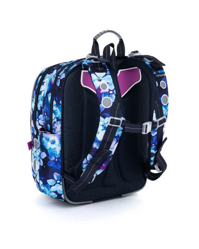 Nezábudková srnka – dievčenský školský set TOPGAL ENDY23002 s batohom a peračníkom, nočný motív srnky pod mesiacom