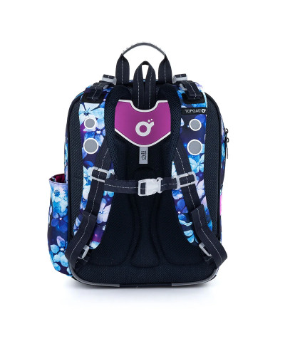 Nezábudková srnka – dievčenský školský set TOPGAL ENDY23002 s batohom a peračníkom, nočný motív srnky pod mesiacom