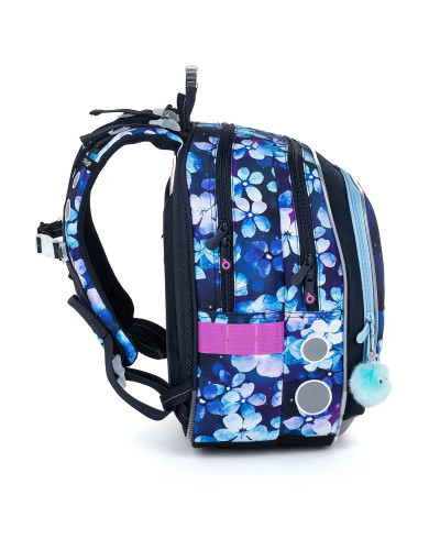 Nezábudková srnka – dievčenský školský set TOPGAL ENDY23002 s batohom a peračníkom, nočný motív srnky pod mesiacom