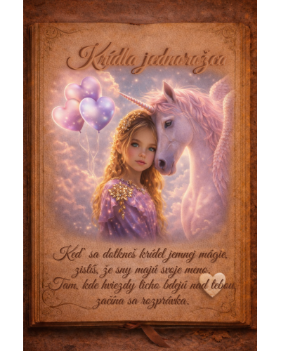 Dievčenský školský set TOPGAL ENDY20002 Krídla jednorožca s batohom a peračníkom v ružovo-fialovom fantasy dizajne