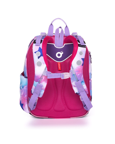 Dievčenský školský set TOPGAL ENDY20002 Krídla jednorožca s batohom a peračníkom v ružovo-fialovom fantasy dizajne
