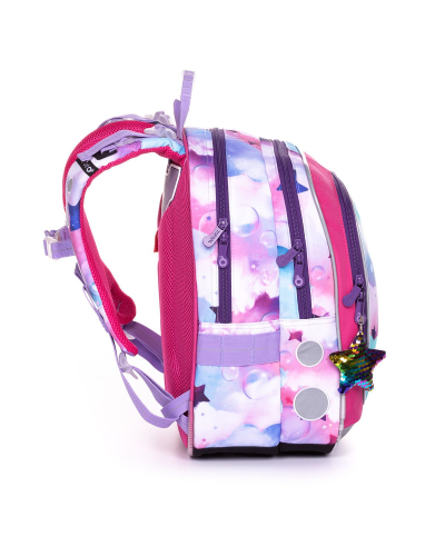 Dievčenský školský set TOPGAL ENDY20002 Krídla jednorožca s batohom a peračníkom v ružovo-fialovom fantasy dizajne