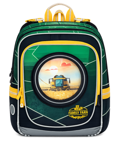 Hrdina polí TOPGAL ENDY23015 chlapčenský školský set s traktorom a farmárskym motívom