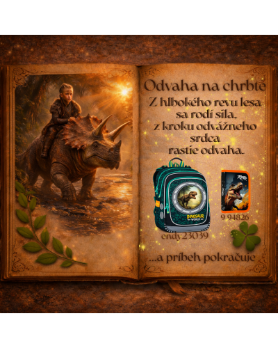 chlapčenský školský set TOPGAL ENDY23039 – školský batoh s motívom jazdca