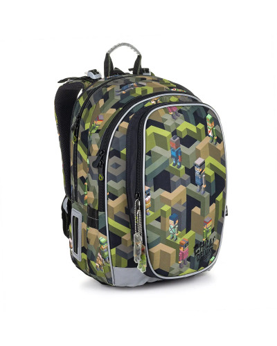 Bloková realita TOPGAL MIRA20046 chlapčenský školský set pixelový dizajn