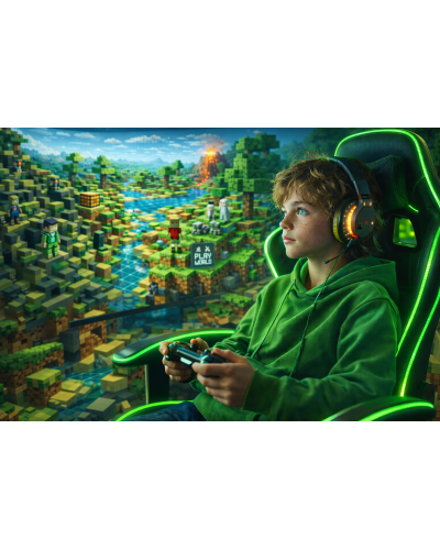 Bloková realita TOPGAL MIRA20046 chlapčenský školský set pixelový dizajn